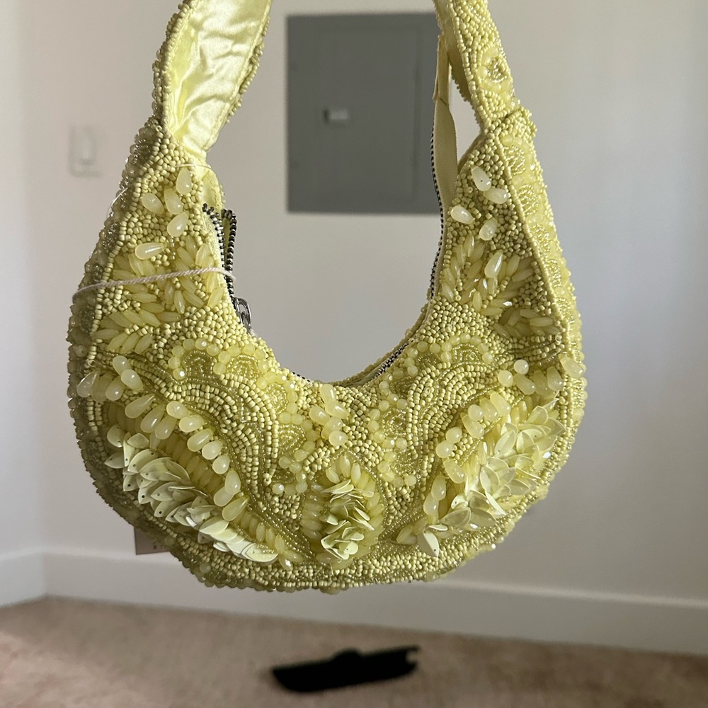 Viral Beaded Bag, Yellow - Picture 7 of 9